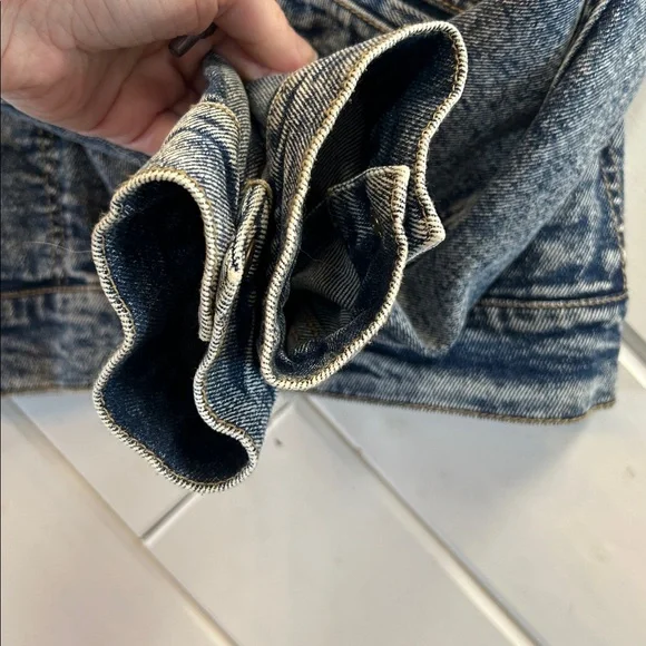 WRANGLER Blue Denim Acid Wash Jacket - Picture 5 of 8
